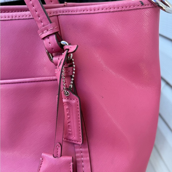 Coach Pink Tote Bag with Strap - Picture 3 of 8